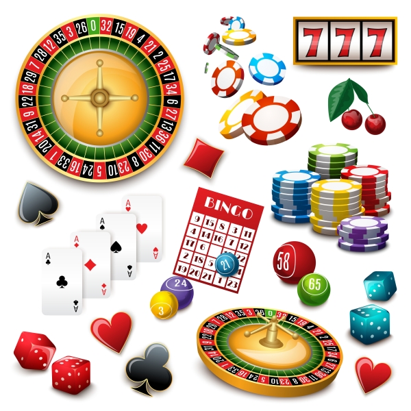 12310334-casino-symbols-set-composition-poster